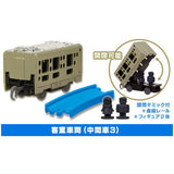 Capsule Plarail DX Series TRAIN SUITE Shikishima Edition [4.Guest room car (3 intermediate cars / with opening and closing gimmick) + curved rail + 2 types of figures]