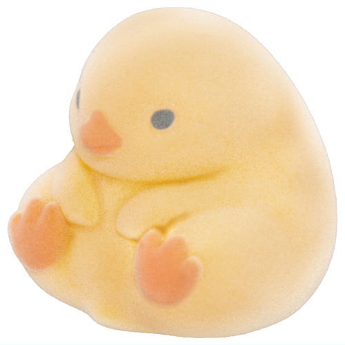 Pukyuto! Chick [5.Sitting (orange chick)]