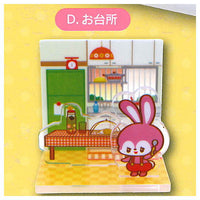 Ochame Friends Ochame na Room Acrylic Diorama [4.Odaidokoro]