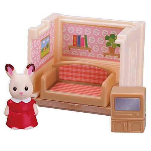 Sylvanian Families Nice room in the forest Part.4 [4.Living room and chocolate rabbit girl (Freya)]