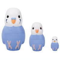 Parakeet matryoshka [2.Parakeet (white x blue)]