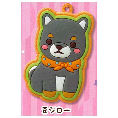 Mameshiba Three Brothers Icing Cookie key holder [3.Mamejiro]