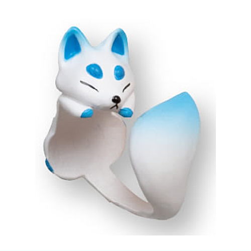 Makitsuki fox ring [5.Blue fox]