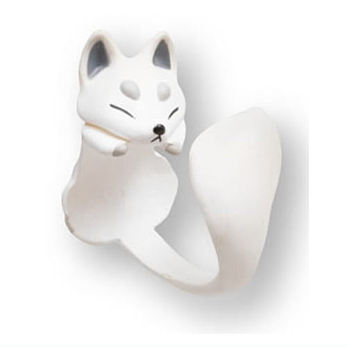 Makitsuki fox ring [6.White fox]