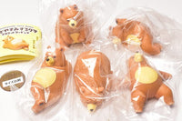 Hitoyasumi suru kuma mascot figure [All 5 type set(Full Complete)]