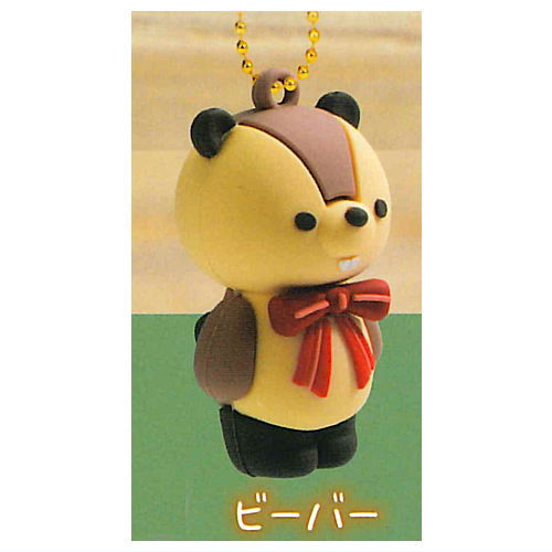 Kimagurena morino zakkayasan Rubber Figure [3.Beaver]