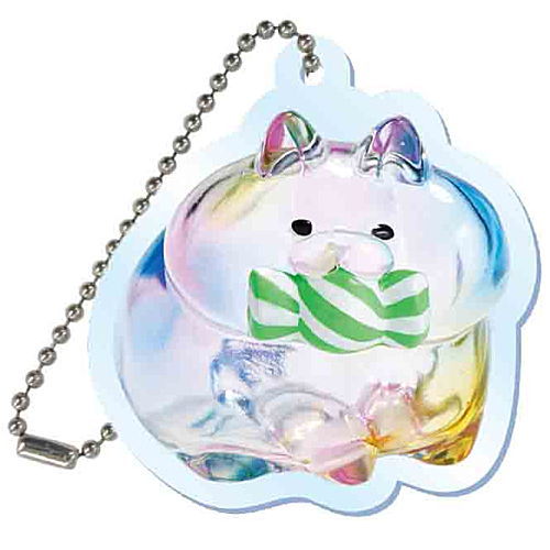 TAMA-KYU soap bubble hamster acrylic key chain [2.Candy]