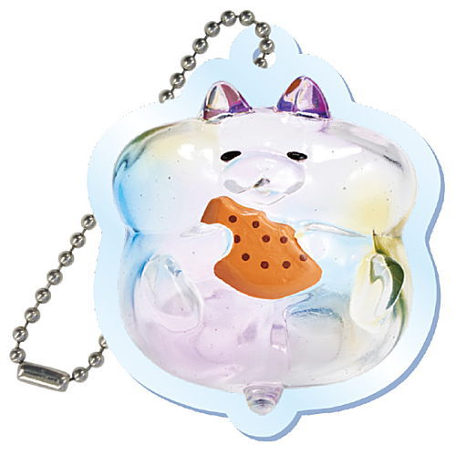 TAMA-KYU soap bubble hamster acrylic key chain [3.Biscuit]