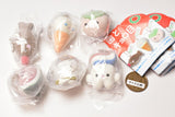 Art Univ Technicolour aska.Fluffy flocky ball chain mascot [All 6 type set(Full Complete)]