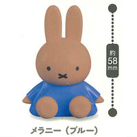 Miffy Anywhere Pettan Stand Mascot [5.Melanie (blue)]