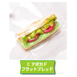 1/12 size real miniature long bread sandwich [3.Avocado flatbread]