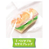 1/12 size real miniature long bread sandwich [5.Vegetable sesame bread]