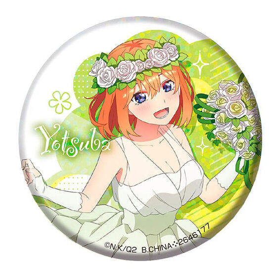 The Quintessential Quintuplets season 2 Assort collection [9.Hologram can badge Yotsuba Nakano]