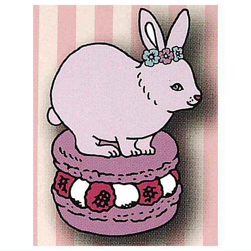 Toshidanaruho Pins Sweets x Animal Edition [2.Macaron x Rabbit]