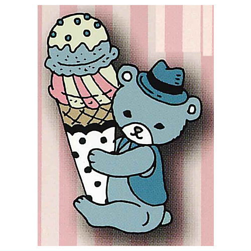 Toshidanaruho Pins Sweets x Animal Edition [4.Ice cream x Bear]