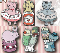 Toshidanaruho Pins Sweets x Animal Edition [All 6 type set (Full Complete)]