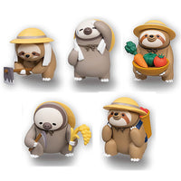 Sloth farmer mascot figure [All 5 type set(Full Complete)]