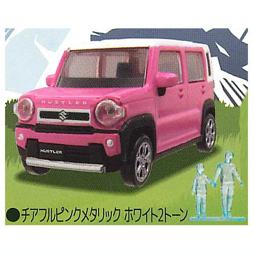 1/64 PLUS SUZUKI HUSTLER [2.Cheerful pink metallic white 2 tone]