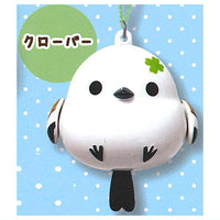 Fukufuku Shimaenaga Purapura Mascot Keychain [4.Clover]