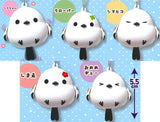 Fukufuku Shimaenaga Purapura Mascot Keychain [All 5 type set (Full Complete)]