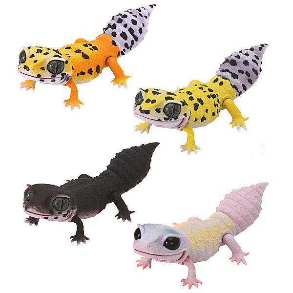 Ikimono Encyclopedia Repti Leopard Gecko [Normal 4 type set(Rare is NOT including)]