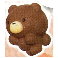 Art Univ. Techni Colour mocha mocha animal cookie figure magnet [6.Kuma (yokomuki)]