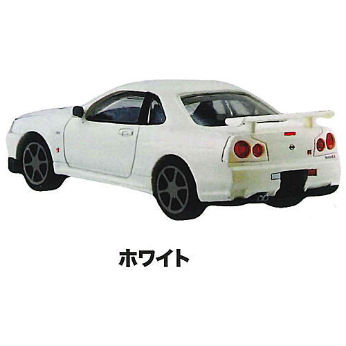 1/64 scale minicar MONO COLLECTION NISSAN SKYLINE GT-RV spec II R34 [4.White]