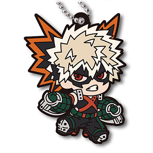 Deformed Rubber! My Hero Academia Keychain [2.Katsuki Bakugo]