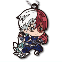 Deformed Rubber! My Hero Academia Keychain [5.Shoto Todoroki]