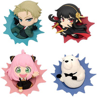 Buchimasu! SPY x FAMILY Relief Figure Magnet [All 4 type set(Full Complete)]