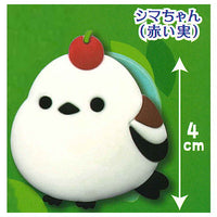 Fukufuku long-tailed long-tailed rubber clip [5.Shima-chan (red fruit)]