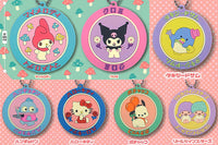 Sanrio Characters Retro Rubber Keychain [All 7 type set (Full Complete)]