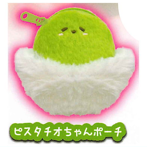 Art Univ. Techni Colour Nuigurumigapittarihairu! Mochipan Fuwafuwa Pouch Collection [4.Pistachio-chan pouch]