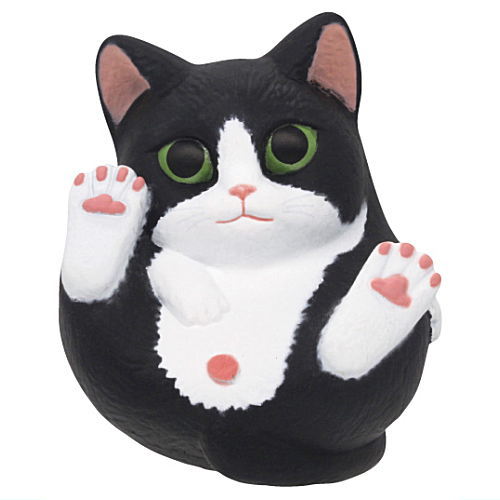 Manmaru Animals Manmaru cat Big sofubi [1.Hachiware]