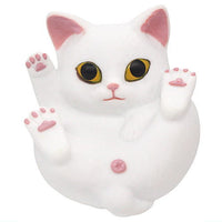 Manmaru Animals Manmaru cat Big sofubi [2.White Cat]