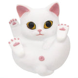 Manmaru Animals Manmaru cat Big sofubi [2.White Cat]