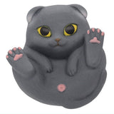 Manmaru Animals Manmaru cat Big sofubi [4.Scottish Fold Blue]