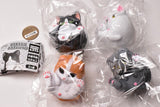 Manmaru Animals Manmaru cat Big sofubi [Assorted 4 type set (1.Hachiware/2.White Cat/3.Scottish Fold Red Tabby & White/4.Scottish Fold Blue)]