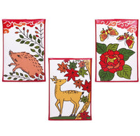 Hanafuda Pouch Collection Hanaawase [Assort 3 type set (6.Boar tissue case/7.Deer tissue case/8.Butterflly tissue case)]