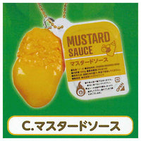 With sauce! chicken nugget mascot [3.mustard sauce]