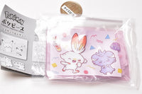 Pokepiece mini vinyl pouch with sticker [2.Scorbunny & Espurr]