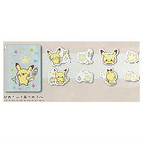 Pokepiece mini vinyl pouch with sticker [4.Pikachu & Milcery]