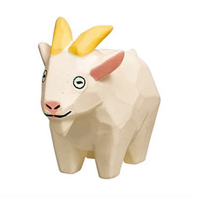 Wood carving artist Seiji Kawasaki Wood Carving Animals Mascot Figure Part.2 [4.Goat]