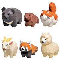 Wood carving artist Seiji Kawasaki Wood Carving Animals Mascot Figure Part.2 [Normal 6 type set (Secret are NOT including)]