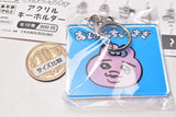 Panty Rabbit acrylic key chain [6.Face (blue)]
