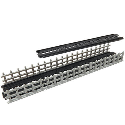 Mini Motor Train Part.2 N700A Shinkansen & E5 Series Shinkansen [13.[Structure] Straight rail x 8 Straight fence x 8]