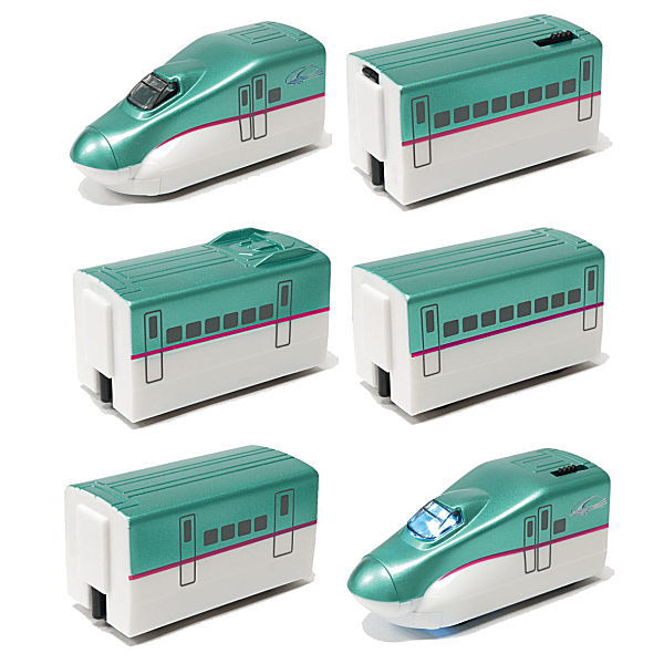 Mini Motor Train Part.2 N700A Shinkansen & E5 Series Shinkansen [B.E5 Series Shinkansen 6 type set (7.8.9.10.11.12)]