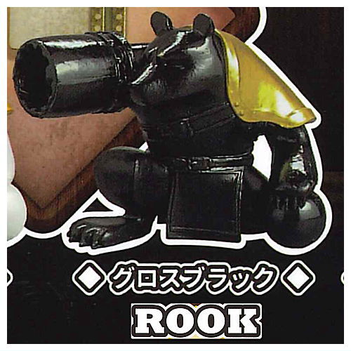 Dennnou Daiku Chess Figure Collection Part.2 [2.ROOK (Gloss black)]