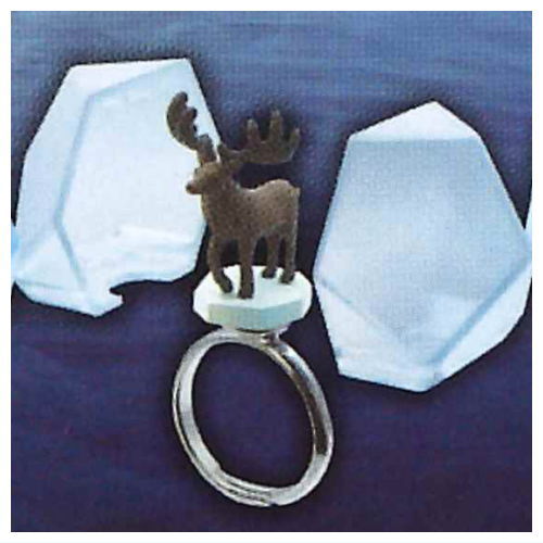 Art Univ Techni Colour Ice Age Ring Collection [5.Giant deer]