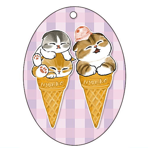 mofusand acrylic key chain [5.Ice cream]